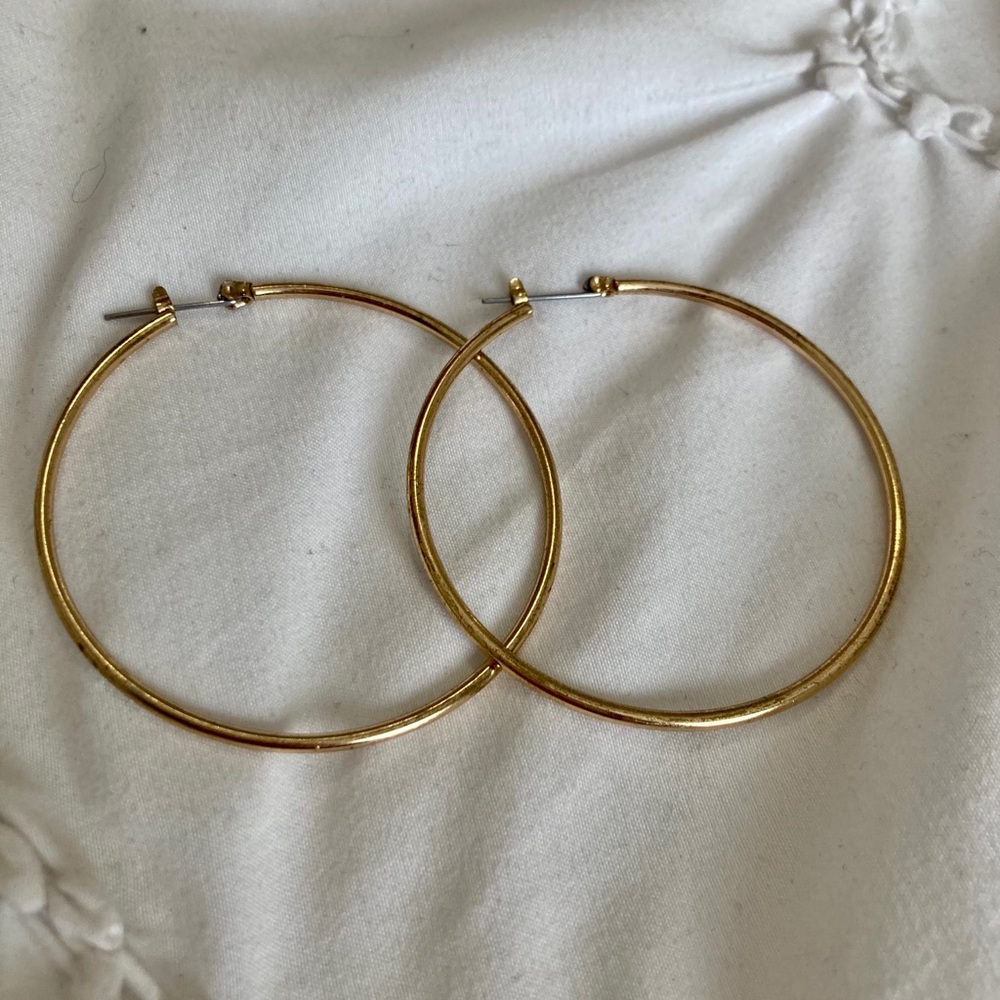 Large Gold Hoops
